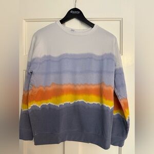Tie die Athleta cozy crew neck sweatshirt. The softest!